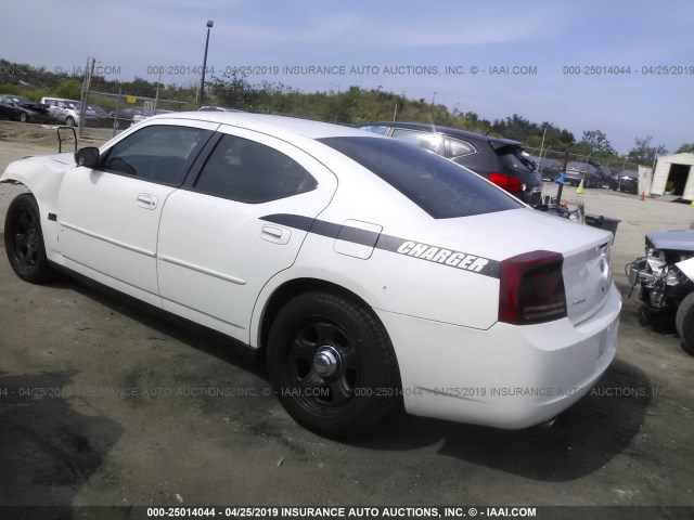 2B3KA43H87H818095 - 2007 DODGE CHARGER SE/SXT WHITE photo 3