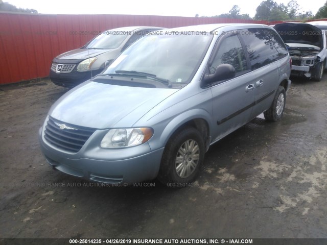 1C4GP45R45B439416 - 2005 CHRYSLER TOWN & COUNTRY  Light Blue photo 2