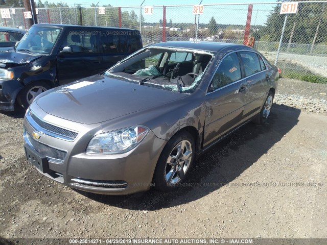 1G1ZC5EB1A4148859 - 2010 CHEVROLET MALIBU 1LT 灰色 照片 2