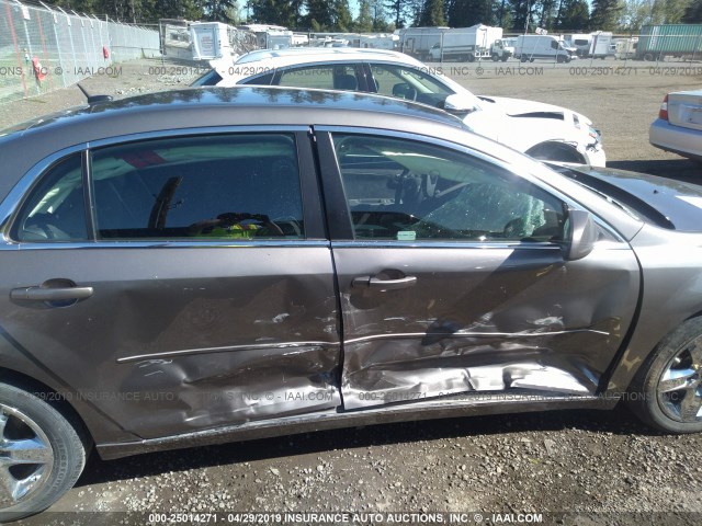 1G1ZC5EB1A4148859 - 2010 CHEVROLET MALIBU 1LT 灰色 照片 6