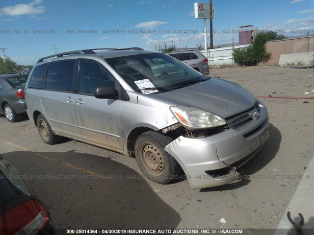 5TDZA23C74S095620 - 2004 TOYOTA SIENNA CE/LE SILVER photo 1