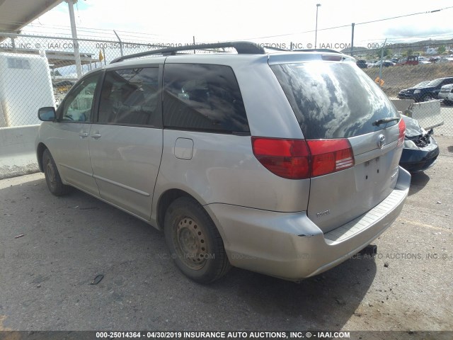 5TDZA23C74S095620 - 2004 TOYOTA SIENNA CE/LE SILVER photo 3