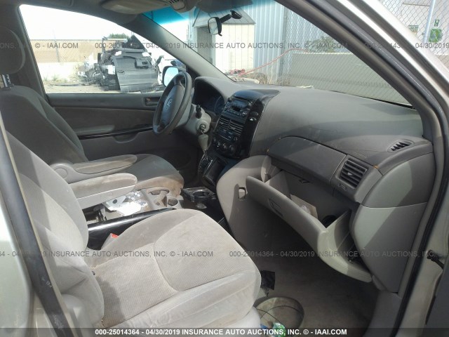 5TDZA23C74S095620 - 2004 TOYOTA SIENNA CE/LE SILVER photo 5