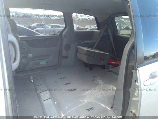 5TDZA23C74S095620 - 2004 TOYOTA SIENNA CE/LE SILVER photo 8