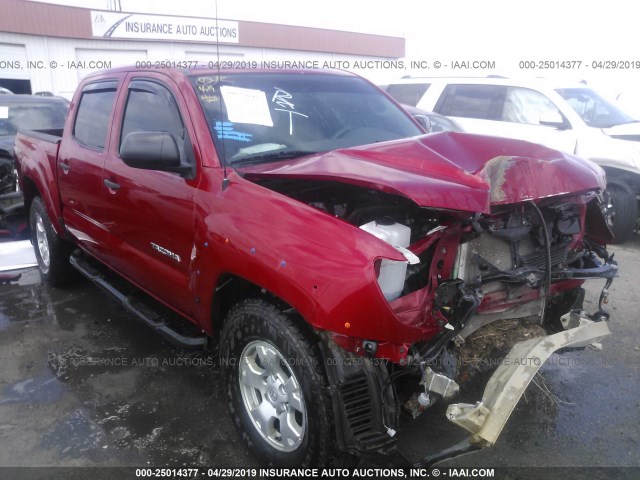 3TMLU4EN5EM136772 - 2014 TOYOTA TACOMA DOUBLE CAB 红色 照片 1