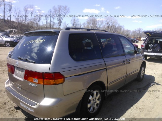 5FNRL18963B013526 - 2003 HONDA ODYSSEY EXL GOLD photo 4