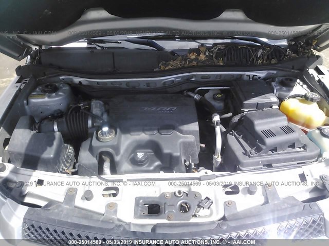 2CNDL73F576110668 - 2007 CHEVROLET EQUINOX LT SILVER photo 10