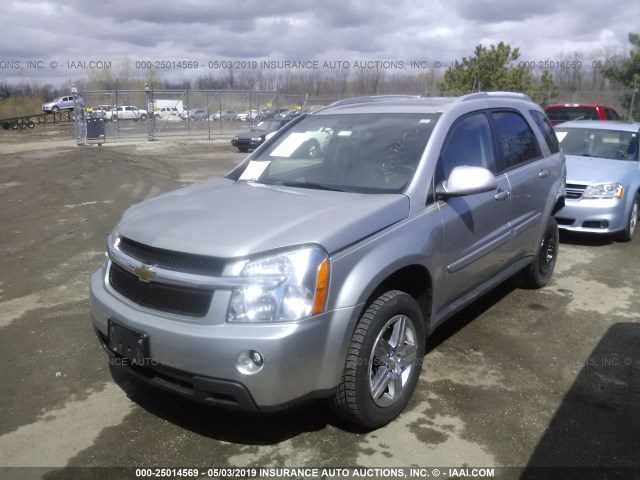 2CNDL73F576110668 - 2007 CHEVROLET EQUINOX LT SILVER photo 2