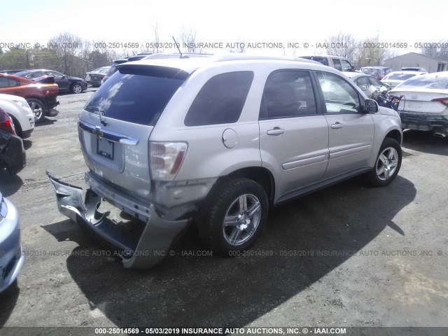 2CNDL73F576110668 - 2007 CHEVROLET EQUINOX LT SILVER photo 4