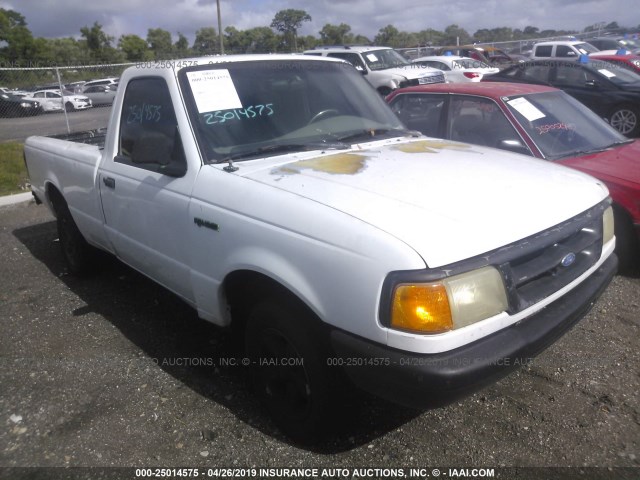 1FTCR10A0VTA42854 - 1997 FORD RANGER WHITE photo 1