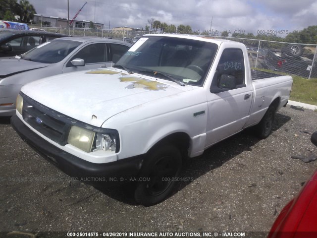 1FTCR10A0VTA42854 - 1997 FORD RANGER WHITE photo 2