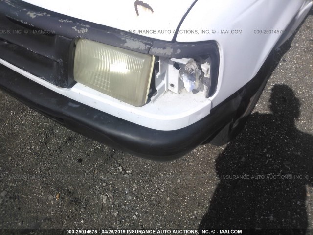 1FTCR10A0VTA42854 - 1997 FORD RANGER WHITE photo 6