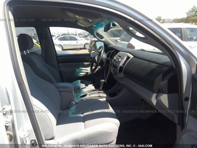 3TMJU62N77M034495 - 2007 TOYOTA TACOMA DOUBLE CAB PRERUNNER SILVER photo 5
