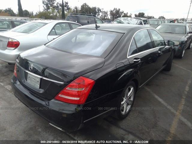 WDDNG7BB3AA334730 - 2010 MERCEDES-BENZ S 550 BLACK photo 4