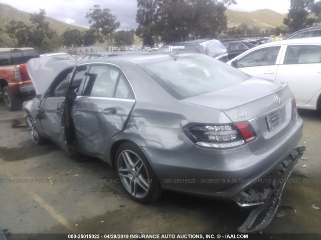 WDDHF5KB9EB043671 - 2014 MERCEDES-BENZ E 350 GRAY photo 3