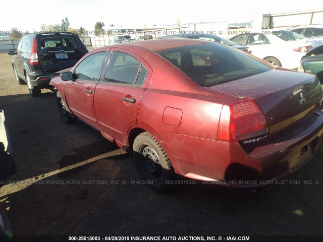 4A3AB36S05E047495 - 2005 MITSUBISHI GALANT LS MEDIUM MAROON photo 3