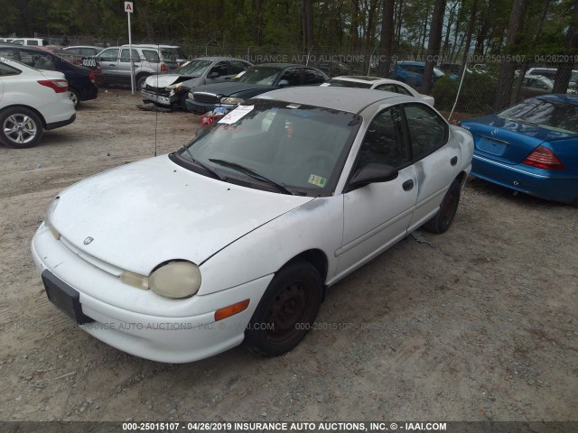 1B3ES47C4WD561747 - 1998 DODGE NEON HIGHLINE/SPORT/LE WHITE photo 2