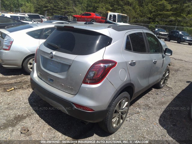 KL4CJASB3JB659088 - 2018 BUICK ENCORE PREFERRED GRAY photo 4