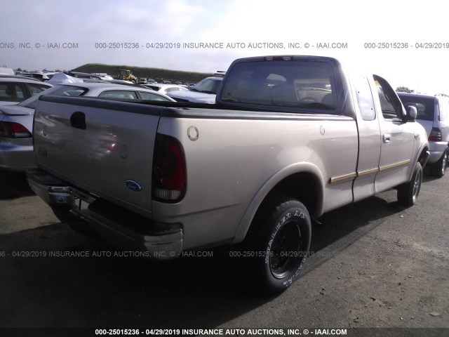 1FTEX18LXVKC43011 - 1997 FORD F150 GOLD photo 4