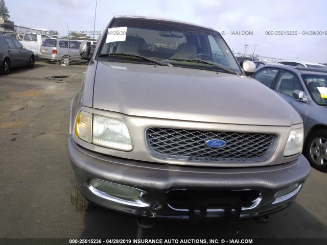 1FTEX18LXVKC43011 - 1997 FORD F150 GOLD photo 6