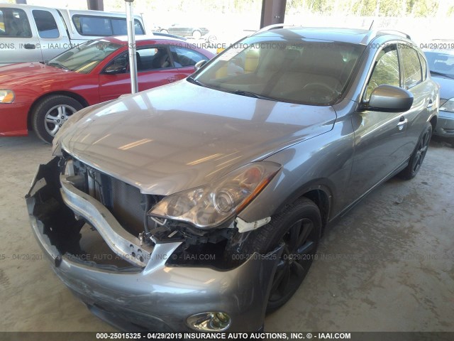 JNKAJ09F68M358585 - 2008 INFINITI EX35 JOURNEY SILVER photo 2