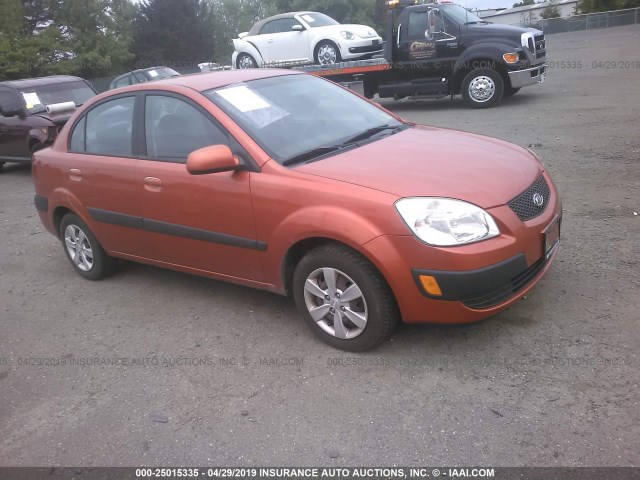 KNADE223196488257 - 2009 KIA RIO LX/SX ORANGE photo 1