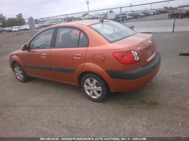 KNADE223196488257 - 2009 KIA RIO LX/SX ORANGE photo 3