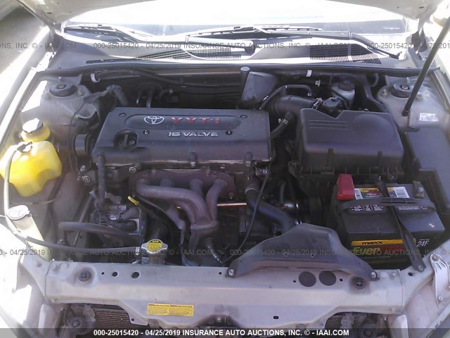 JTDBE32K130162704 - 2003 TOYOTA CAMRY LE/XLE ვერცხლისფერი ფოტო 10