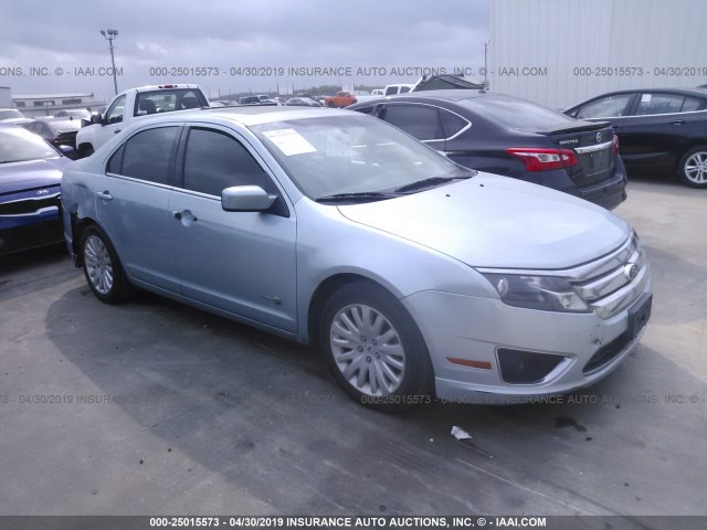 3FADP0L37AR186484 - 2010 FORD FUSION HYBRID BLUE photo 1