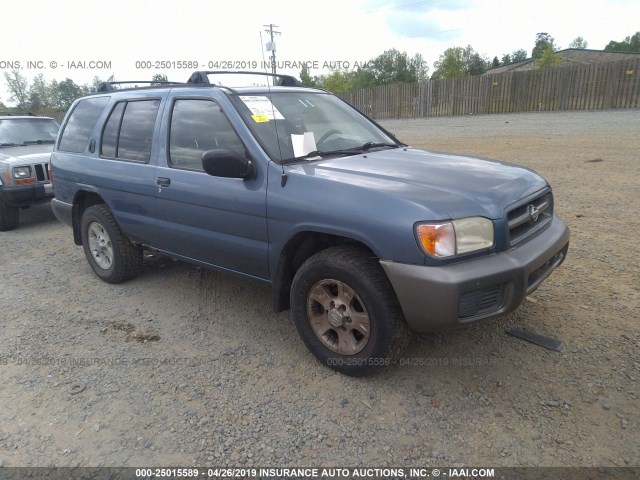 JN8AR07Y4YW437471 - 2000 NISSAN PATHFINDER LE/SE/XE BLUE photo 1