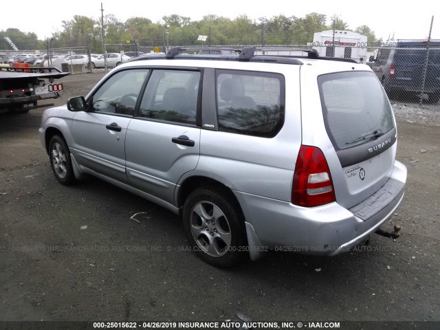 JF1SG65673H732125 - 2003 SUBARU FORESTER 2.5XS SILVER photo 3