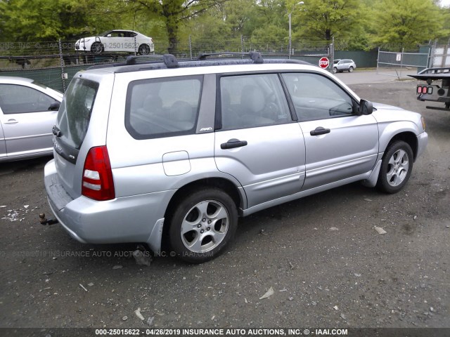 JF1SG65673H732125 - 2003 SUBARU FORESTER 2.5XS SILVER photo 4