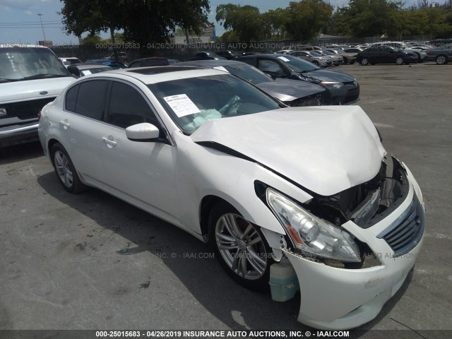 JN1CV6AP2CM930169 - 2012 INFINITI G37 SPORT WHITE photo 1