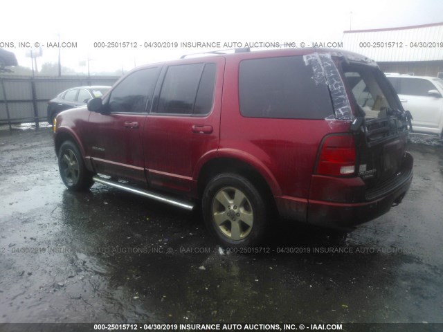 1FMDU65WX4UB38077 - 2004 FORD EXPLORER LIMITED RED photo 3