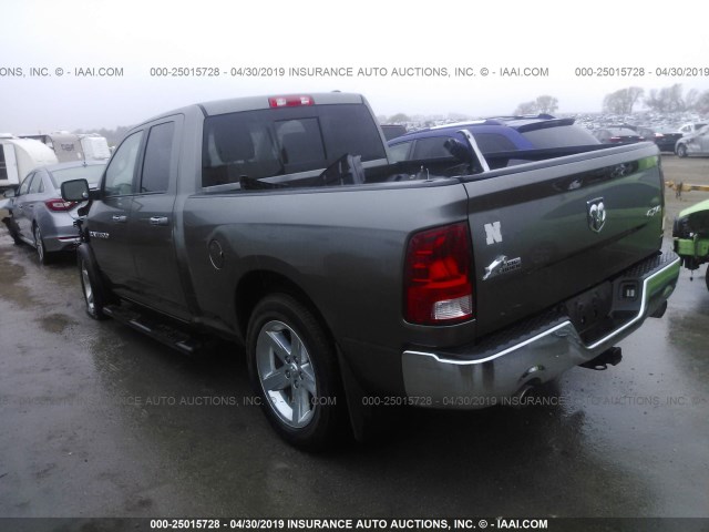 1C6RD7GT4CS177641 - 2012 DODGE RAM 1500 SLT GRAY photo 3