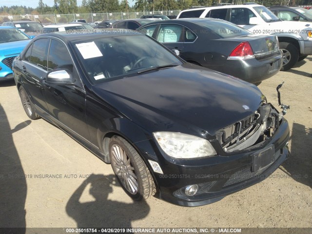 WDDGF81X08F192221 - 2008 MERCEDES-BENZ C 300 4MATIC BLACK photo 1