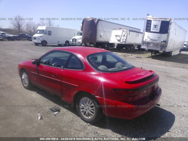 3FAKP1138YR220362 - 2000 FORD ESCORT ZX2 RED photo 3