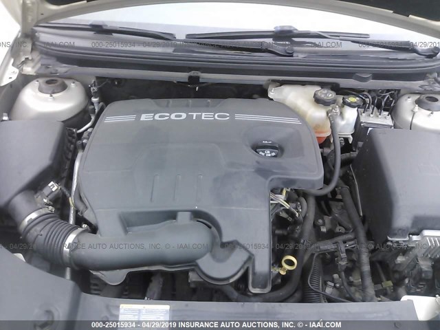 1G1ZC5EB7AF135358 - 2010 CHEVROLET MALIBU 1LT TAN photo 10