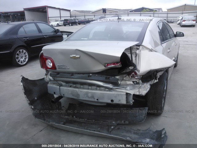 1G1ZC5EB7AF135358 - 2010 CHEVROLET MALIBU 1LT TAN photo 6