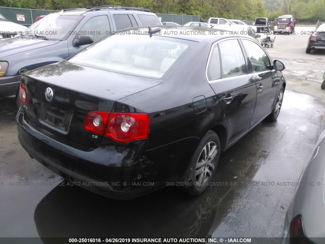 3VWDF71K76M749664 - 2006 VOLKSWAGEN JETTA 2.5L LEATHER BLACK photo 4