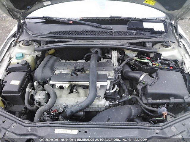 YV1TS592851399759 - 2005 VOLVO S80 2.5T SILVER photo 10