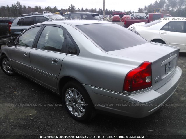 YV1TS592851399759 - 2005 VOLVO S80 2.5T SILVER photo 3