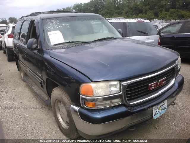 1GKEC13TX1J166969 - 2001 GMC YUKON BLUE photo 1