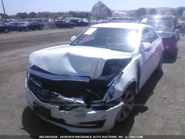 1G6AA5RX5F0112190 - 2015 CADILLAC ATS WHITE photo 2