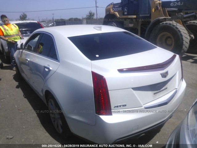 1G6AA5RX5F0112190 - 2015 CADILLAC ATS WHITE photo 3