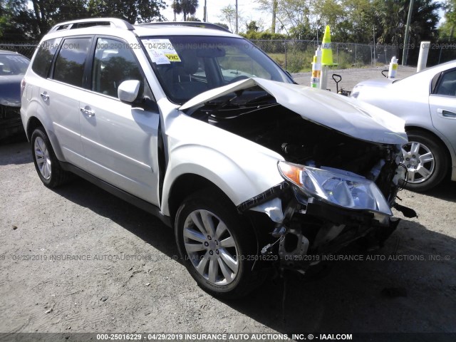 JF2SHBEC3BH764012 - 2011 SUBARU FORESTER LIMITED WHITE photo 1