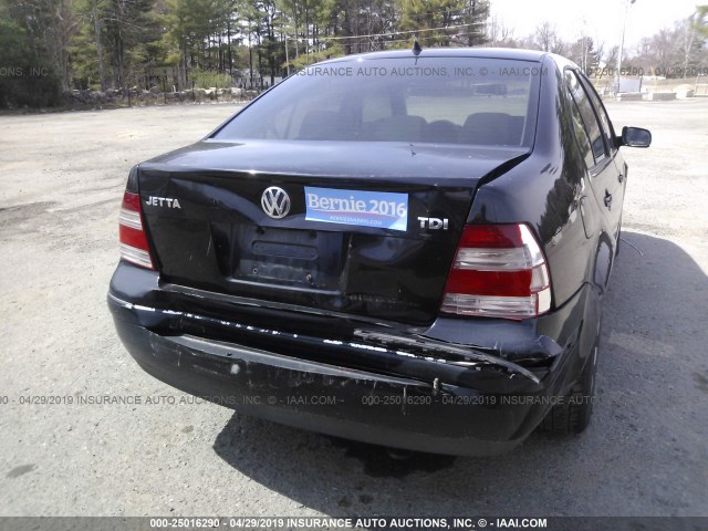 3VWSR69M15M045179 - 2005 VOLKSWAGEN JETTA GLS TDI BLACK photo 6