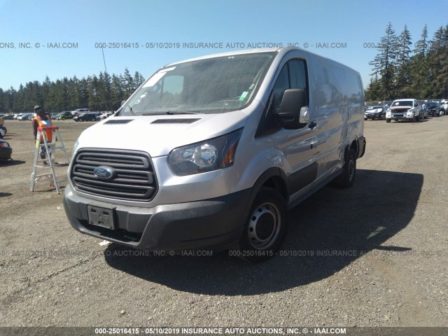 1FTNE1YM6FKB02159 - 2015 FORD TRANSIT T-150 GRAY photo 2