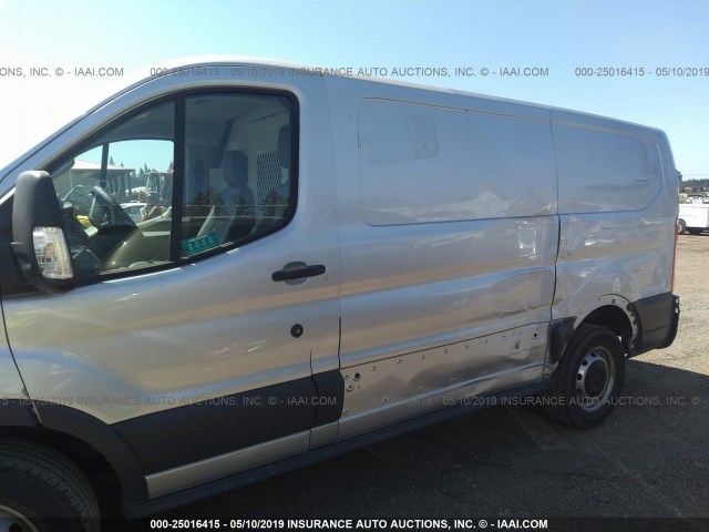 1FTNE1YM6FKB02159 - 2015 FORD TRANSIT T-150 GRAY photo 6