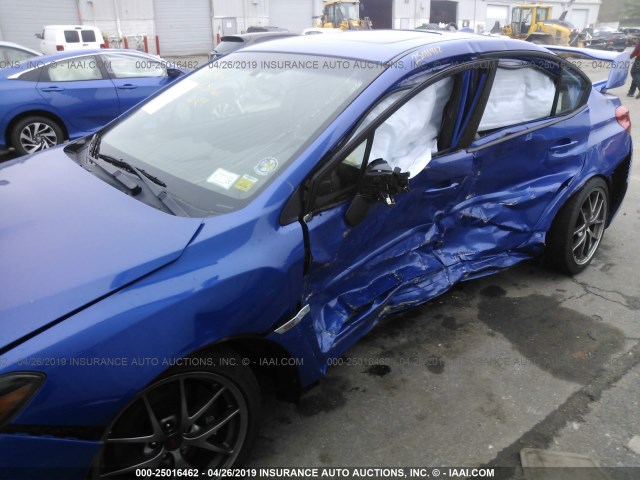 JF1VA2Y64G9827681 - 2016 SUBARU WRX STI/LIMITED BLUE photo 6